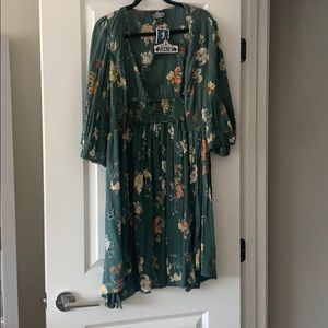 NWT Teal floral kimono